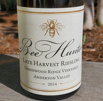 2014 Bee Hunter Late Harvest Riesling Greenwood Ridge Anderson Valley